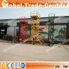 Mobile portable hydraulic scissor lift platform used for aerial working