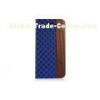 African Dois De Wood & Blue Faux Leather , Stylish Fabric Iphone 6 Phone Cases For Iphone6