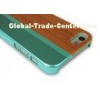 Gennuine Wood and Aluminum iPhone 5S and iPhone 5 Wooden Back Cover Shockproof