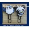 Specialty Bird / Panda Shaped Soft PVC Paper Clip , Custom Office Supplies Paper Clips