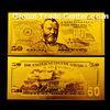United States Of America 24 Kt 0.999 gold dollar bill $50 Limited USA