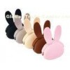 Rabbit Animal Rubber Silicone Coin Purse For Children , Durable Waterproof