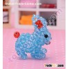 6mm rondelle crystal diy 3d beaded bunny iphone5 charm