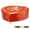 Heart Shape Glossy Music Wooden Jewellery Box