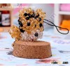 3d beaded tiger 4mm bicone crystal animal charm