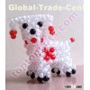 2013 new beaded dog acrylic animal beads figurine