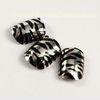 Sliver with black plating Pre-glued Fingers Fake Nails For adult finger