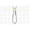 Lady 316L Stainless Steel Pendants Jewelry with CNC Clear , Cubic Zirconia Pendant