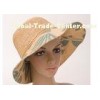 12cm Raffia Cloth Brim Womens Sun Hats For Adults For Leisure , 57cm Natural Sun Hats