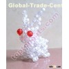 3d beaded rabbit acrylic animal figurine