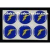 Water Resistant 3D Resin Domed Decal Labels 25mm Round Stickers