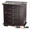 Stylish Ebony Wood Veneered MDF Jewelry Box