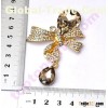 rhinestone butterfly cabochon with crystal stone phone shell decoration