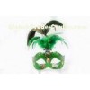Adults Hand Made Masquerade Venetian Masks Green Decal For Christmas