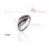 Black And White Screw-Typed Color Twist Married Wedding Silver CZ Rings.