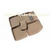 Customized 3D Car Mats / Skidproof Beige Non-Toxic Suede Car Mat For Car Floor