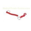 Decorative Red PP and PVC Promotional Keychains with spiral cord 30584