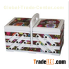 Stylish Cantilever Wooden Sewing Caddy with Fabric