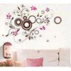 Nontoxic Waterproof Designer Wall Decoration Flower Stickers HB-117, Decal Wall Stickers
