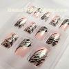 ABS material Water plants Adult Fingers Fake Nails Sliver glitter