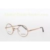 Retro Round Metal Optical Frames For Girls / Boys Stylish , Gold Color