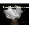 Polyester Satin Braid Ladies Church Hats White With Round Crown Diamond For Party