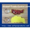 Letters Soft PVC Monogrammed Key Chains / Keychain / Keyring for Promotion Gifts