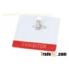 Spring jaw clip custom landscape model PVC ID card, Conference Name Badge Holders 30311