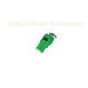 Green PP Platic Whistle Key ring, Promotional Keychains for hiking emergency 30575