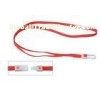 Red tube pp or polyester plastic hook blank or custom silk screen,logo printed ID Card Holder Lanyar