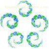 Spiral Lampwork Glass Body Piercing Jewelry For Belly Tongue Navel