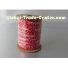 White and Red Wide Christmas Curling Ribbon Spool with PP Laminagted Printed 130U