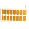 Gold Glitter / Paper Finger Nail Stickers Wraps For Women