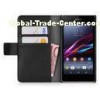 Leather Sony Xperia U Phone Case With 2 Card Holders Cases OEM