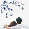 Personalised Large Contemporary Cool Wall Flower Stickers F300