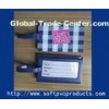 Eco-friendly Custom 3D Soft Silicone Luggage Tag / Creative Rubber Bag Tags