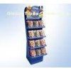 Power Wing Corrugated Paper Cardboard Floor Displays for candy promotion in supermarket