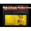 50 EURO Gold Foil 2 sided Euro 24K Gold Banknote With PVC Stand 20g / pc