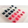 3D Kids Pre Glued Fake Nails , Square Artificial Nail Art for women