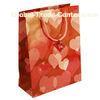 Promotional Personalized handle wedding gift bags red with handles custom printed