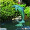garden dolphin bronze water fountain