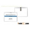 Spring jaw clip PVC ID card wallet, Conference Name Badge Holders 30313