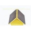 Fiber Glass Wool Board , Yellow Glasswool Mechanical Board Insulation