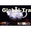 Silver Teapot-- Teapot with hammer marks