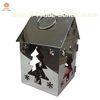 Corrosion resistance large stainless steel candle lanterns with hollow out