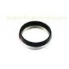 Custom Two Tone Silver And Black Stainless Steel Mens Ring 2 Layer Circle