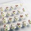 Custom 3D Diamond Brand Nail Art With Cow Spot , Hello Kitty Pattern