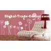 Contemporay Funky Pink Flower Decoration Wall Sticker F261
