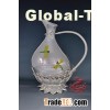 Silver Wine Set - Lotus Decanter