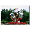 Natural garden large stainless steel sculpture